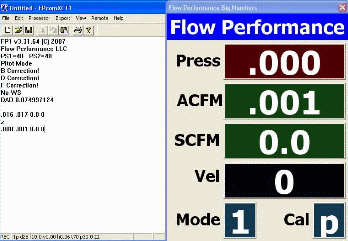 FPcom flowbench software for our FP1 flow rate processor
